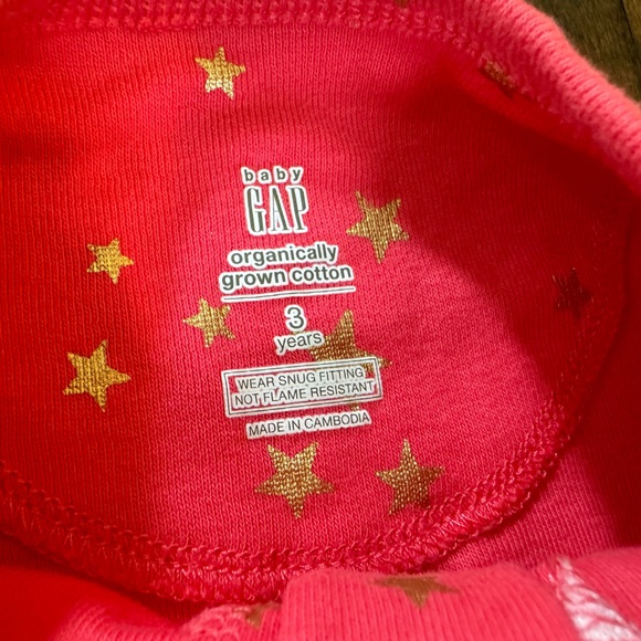 GAP | Toddler Girl Organic Cotton PJ One-Piece - 3T - Picture 4 of 4